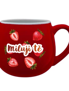 Personalizovaný keramický hrníček s ovocem a textem 