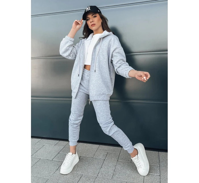 Dámská tepláková souprava AMILIA PREMIUM šedá FashionStreet AY0778