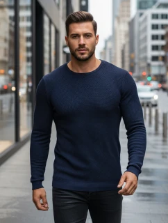 Pánský tmavě modrý svetr WX2296z