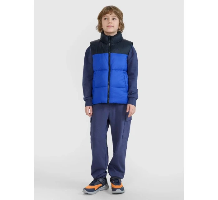 4F 4FJWSS25TVJAM208-36S chlapecká péřová bunda bez rukávů se syntetickou výplní