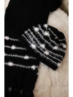 Dámská souprava se šátkem Anika K304 černá Dámská souprava se šátkem Anika K304 černá