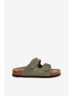 Dámské Semišové Sandály S Přezkami Big Star model 21692060 Zelené - Big Star Shoes