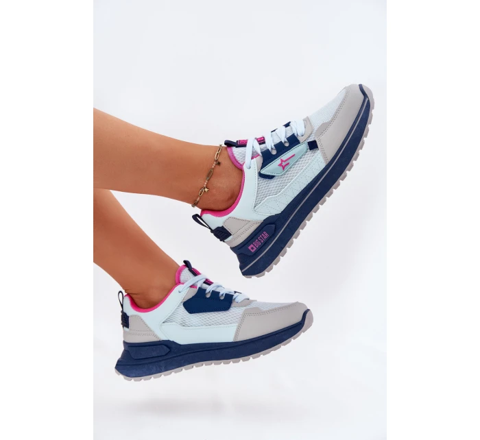 Dámské Sportovní Boty Na Platformě Big Star model 21694363 HIPOLY SYSTEM Modré - Big Star Shoes Dámské Sportovní Boty Na Platformě Big Star model 21694363 HIPOLY SYSTEM Modré - Big Star Shoes