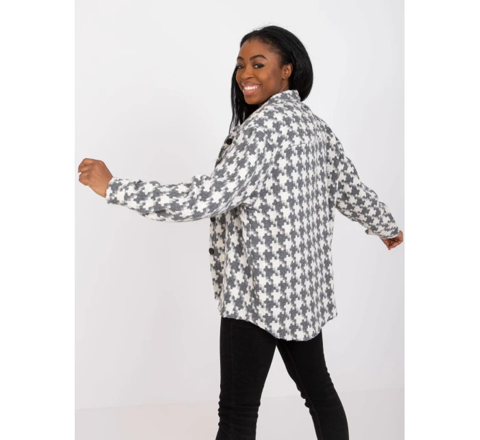 Košile EM KS U178.14 bílá šedá