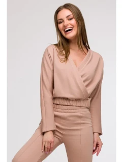 model 21047166 Zavinovací mikina mocca - BeWear