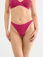 Tanga ZERO Feel Bliss String - Berry - SLOGGI