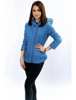 Světle modrá bunda s asymetrickým zipem model 8232358 - LHD