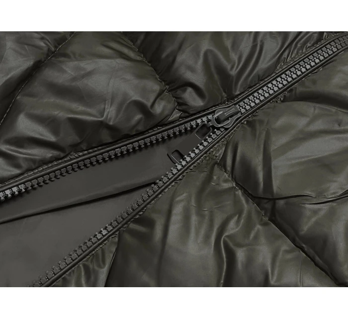 Dámská bunda v army barvě pro přechodné období (YP-22081-6)