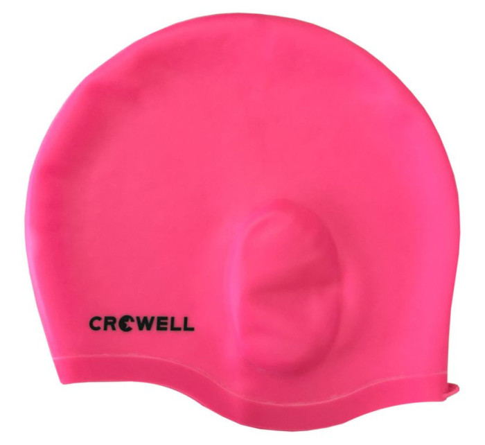 Koupací čepice Crowell Ear Bora růžové barvy.5