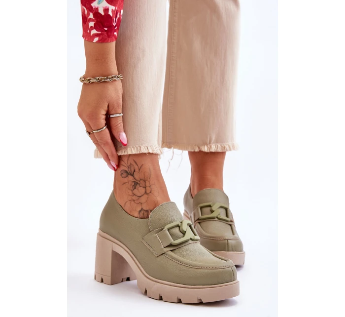 Elegantní boty s Zelená model 21612082 - Boto Elegantní boty s Zelená model 21612082 - Boto