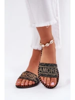 Dámské Pantofle Na Plochém Podpatku Se Černé model 21687321 - Boto Dámské Pantofle Na Plochém Podpatku Se Černé model 21687321 - Boto