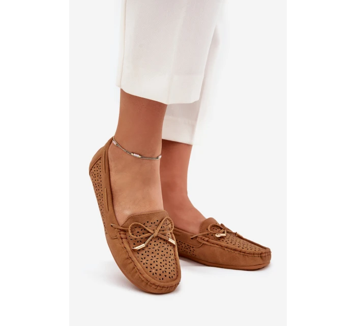 Dámské Mokasíny S Vzorovaným Designem A Šněrováním Camel Mirisa Dámské Mokasíny S Vzorovaným Designem A Šněrováním Camel Mirisa