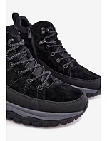 Pánské semišové zimní kozačky s podšívkou Big Star model 22556726 Černé - Big Star Shoes