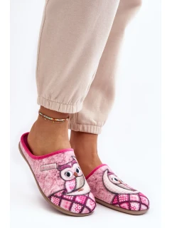 Domácí pantofle Owl Inblu Růžové
