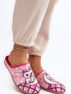 Domácí pantofle Owl Inblu Růžové
