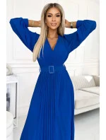 Dámské šaty 414-5 KLARA  Královská modř - NUMOCO