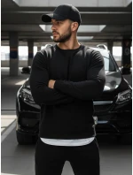 Pánská mikina bez kapuce černá BX2416 Pánská mikina bez kapuce černá BX2416