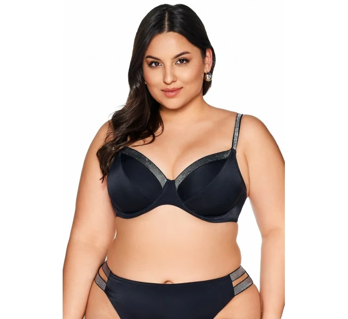 Měkká dámská plavková podprsenka soft SK model 20858110 Black Maxi - Ava Měkká dámská plavková podprsenka soft SK model 20858110 Black Maxi - Ava