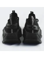 Černé dámské textilní tenisky sneakers (RA16) Černé dámské textilní tenisky sneakers (RA16)