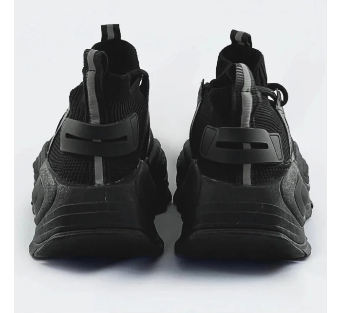 Černé dámské textilní tenisky sneakers (RA16) Černé dámské textilní tenisky sneakers (RA16)