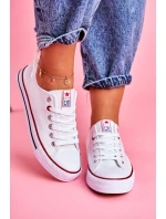 Dámské Klasické Tenisky Bílé S červeným model 21527834 - Boto Dámské Klasické Tenisky Bílé S červeným model 21527834 - Boto