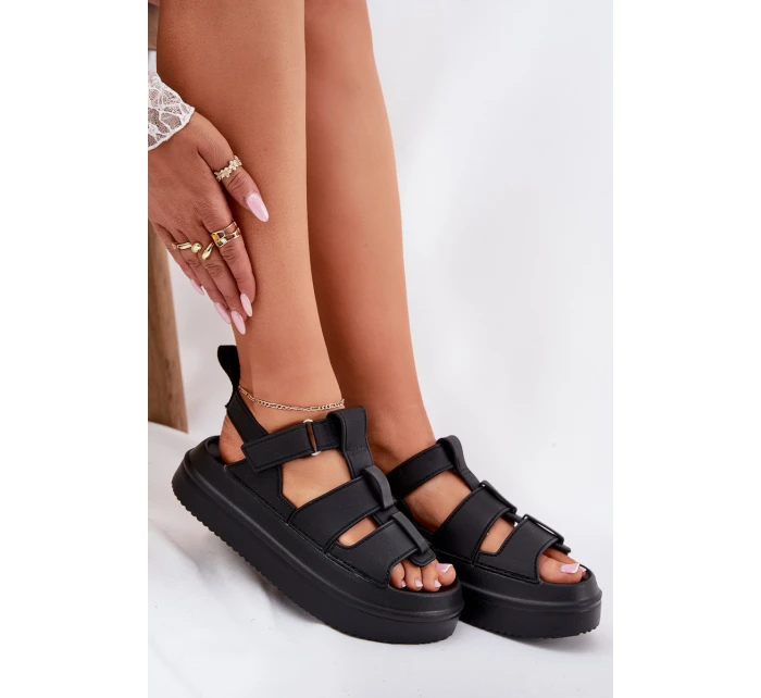 Dámské Sandály Na Platformě Černé model 21696282 - Boto