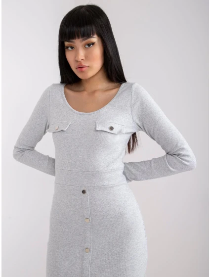 Šaty RV SK 7437.67 světle šedá