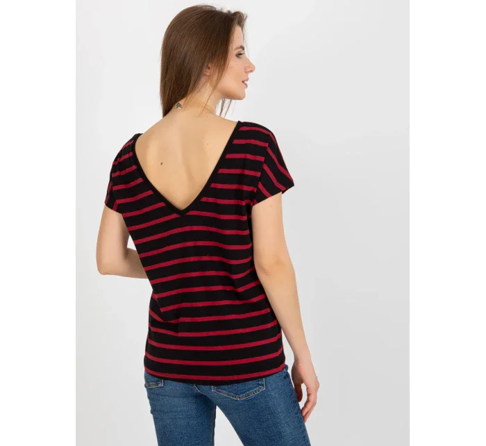 Dámské tričko RV TS model 18265507 černá a červená - FPrice