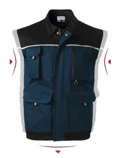 Woody pracovní vesta pánská námořní modrá