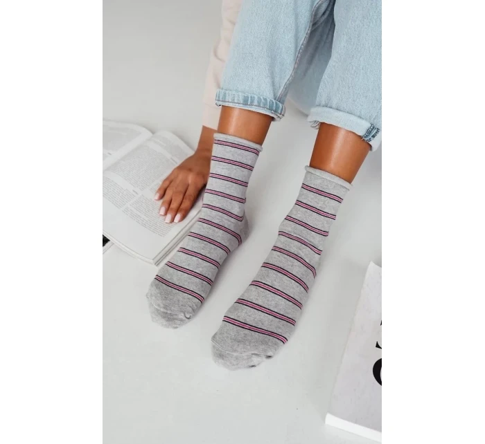 Dámské ponožky 0200-162 pruhované - Milena