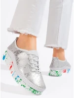 Módní polobotky dámské model 18476463 bez podpatku Módní polobotky dámské model 18476463 bez podpatku