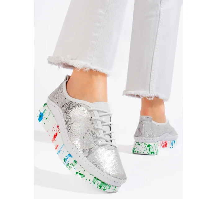 Módní polobotky dámské model 18476463 bez podpatku Módní polobotky dámské model 18476463 bez podpatku