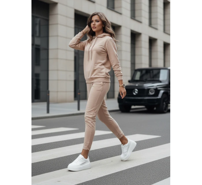 Dámská tmavě béžová tepláková souprava MIGEL FashionStreet AY1086