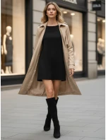 Dámské černé semišové boty FashionStreet ZY1335 Dámské černé semišové boty FashionStreet ZY1335