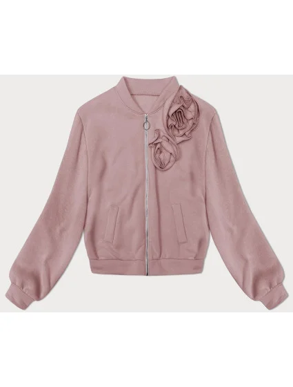 Růžová mikina s růžemi model 19749917 - MADE IN ITALY