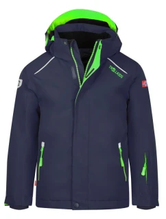Kids Snow Jacket Pro winter navy blue bunda s kapucí model 21784050 - Trollkids