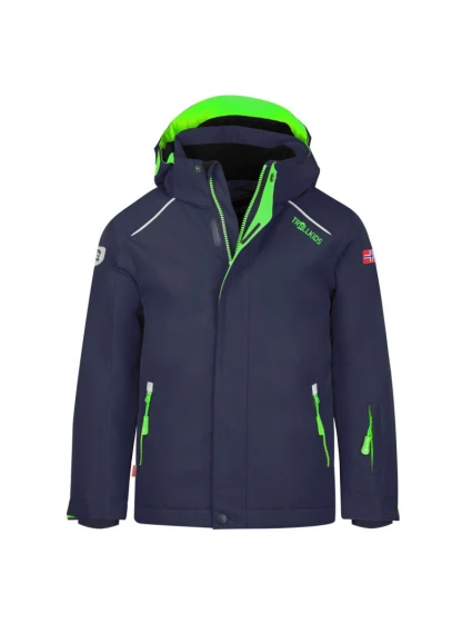 Trollkids Kids Holmenkollen Snow Jacket Pro winter navy blue (913-100) bunda s kapucí Trollkids Kids Holmenkollen Snow Jacket Pro winter navy blue (913-100) bunda s kapucí
