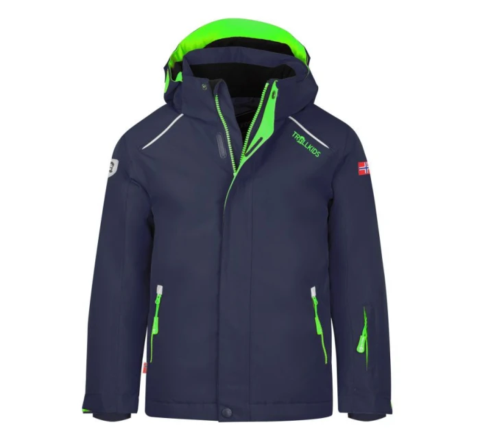Trollkids Kids Holmenkollen Snow Jacket Pro winter navy blue (913-100) bunda s kapucí Trollkids Kids Holmenkollen Snow Jacket Pro winter navy blue (913-100) bunda s kapucí
