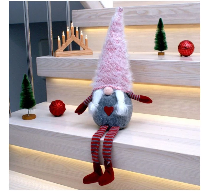 DÁMA TRPASLÍK S HUŇATÝM KLOBOUKEM 45+36CM