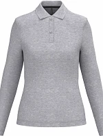 Kariban K 244 Dámské piqué polo s dlouhým rukávem 20.K244 oxford grey