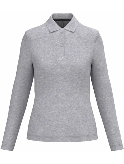 Kariban K 244 Dámské piqué polo s dlouhým rukávem 20.K244 oxford grey Kariban K 244 Dámské piqué polo s dlouhým rukávem 20.K244 oxford grey