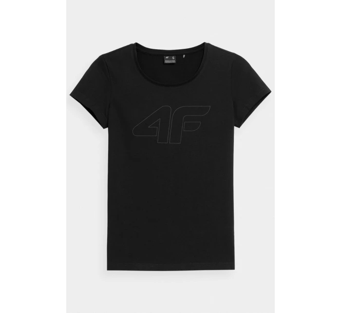 Dámské tričko s potiskem 4F Černé 4FWMM00TTSHF1846-20S