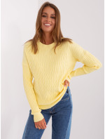 Sweter AT SW 2338.14P jasny żółty