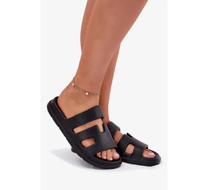 Dámské pěnové pantofle – černé