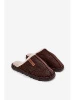 Pánské chlupaté papuče – čokoládové Darielle Pánské chlupaté papuče – čokoládové Darielle