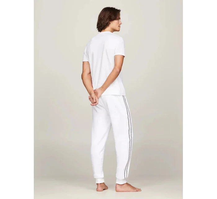 Pánské tričko UM0UM03196 YBR bílé - Tommy Hilfiger Pánské tričko UM0UM03196 YBR bílé - Tommy Hilfiger