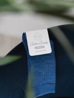 Dětské ponožky MERINO WOOL žebrované 130