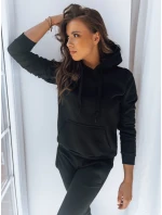 Dámská mikina BASIC s kapucí černá BY0158z Dámská mikina BASIC s kapucí černá BY0158z