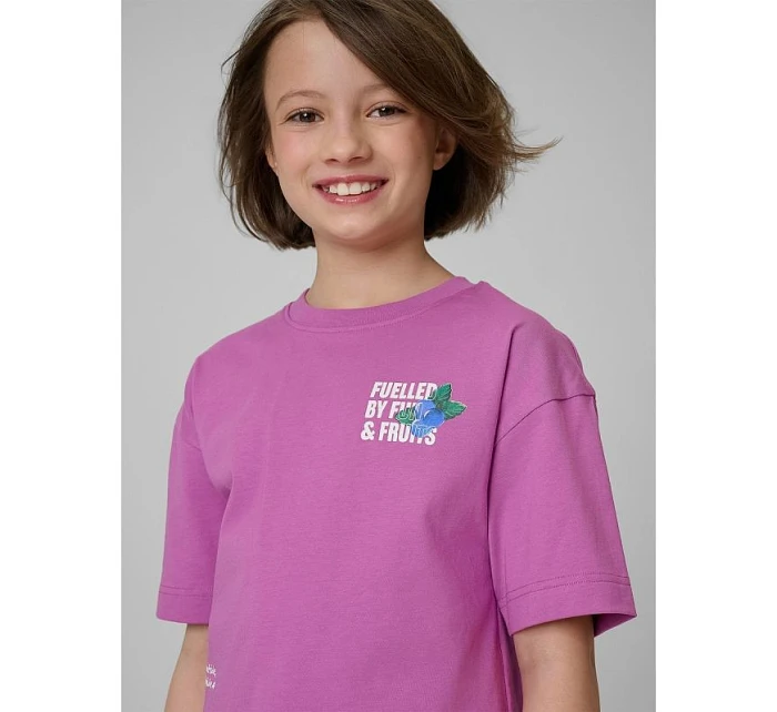 Dívčí volné tričko s potiskem 4F 4FJRSS26TTSHF3827-51S