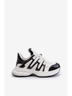 Dámské tenisky na masivní podrážce bílé model 21659047 - Boto Dámské tenisky na masivní podrážce bílé model 21659047 - Boto